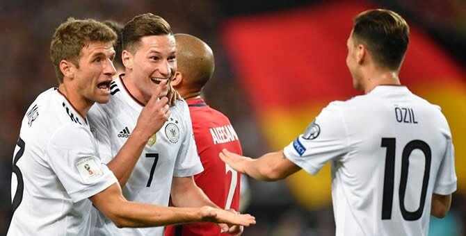 Germany put six past Norway to remain perfect in qualifying